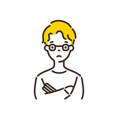 Man thinking. Money worries and life worries.