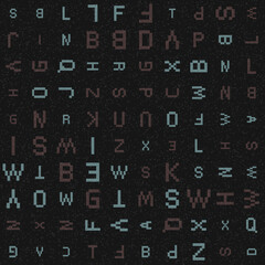 Abstract Geometric Pattern generative computational art illustration