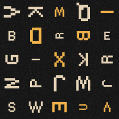 Abstract Geometric Pattern generative computational art illustration