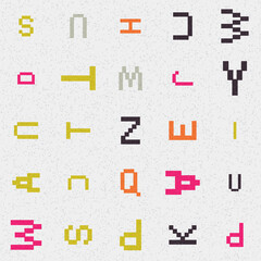 Abstract Geometric Pattern generative computational art illustration