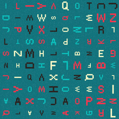 Abstract Geometric Pattern generative computational art illustration