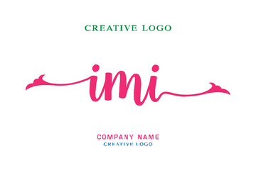 IMI lettering logo is simple, easy to understand and authoritative - obrazy, fototapety, plakaty