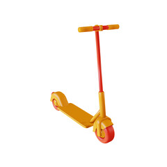 3d electric scooter front view