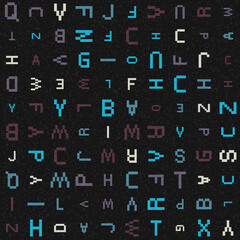 Abstract Geometric Pattern generative computational art illustration