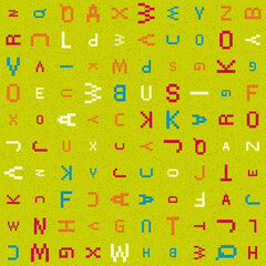 Abstract Geometric Pattern generative computational art illustration