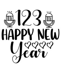 New year SVG bundle, New year matching family svg, New year svg, new year 2020 svg, png, jpg, eps, dxf, digital svg files, NYE svg cut files