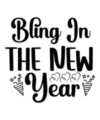New year SVG bundle, New year matching family svg, New year svg, new year 2020 svg, png, jpg, eps, dxf, digital svg files, NYE svg cut files