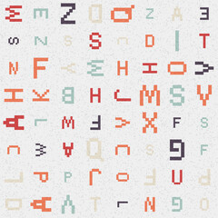 Abstract Geometric Pattern generative computational art illustration