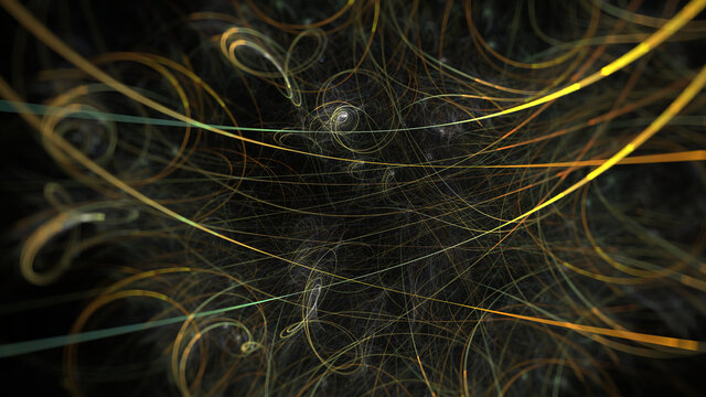 Surreal futuristic magic fractal image of melody birth 4k