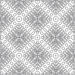 Design monochrome grating pattern,black and white patterns.Repeating geometric tiles from stripe elements. black ornament.