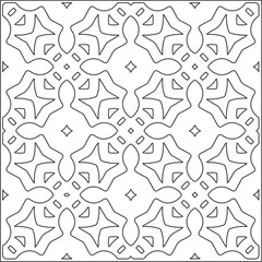Design monochrome grating pattern,black and white patterns.Repeating geometric tiles from stripe elements. black ornament.