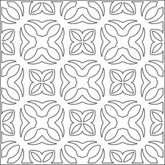 Design monochrome grating pattern,black and white patterns.Repeating geometric tiles from stripe elements. black ornament.