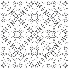 Design monochrome grating pattern,black and white patterns.Repeating geometric tiles from stripe elements. black ornament.