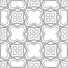 Vector geometric pattern. Repeating elements stylish background abstract ornament for wallpapers and backgrounds. Black and white pattern.