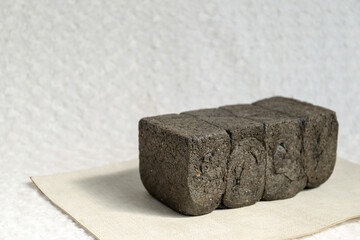 Black toast bread, black toasted on bread