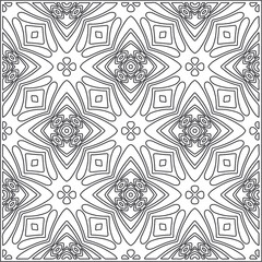 Vector geometric pattern. Repeating elements stylish background abstract ornament for wallpapers and backgrounds. Black and white pattern.