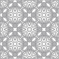 Vector geometric pattern. Repeating elements stylish background abstract ornament for wallpapers and backgrounds. Black and white pattern.