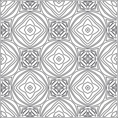 Vector geometric pattern. Repeating elements stylish background abstract ornament for wallpapers and backgrounds. Black and white pattern.