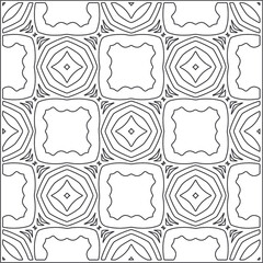 Vector geometric pattern. Repeating elements stylish background abstract ornament for wallpapers and backgrounds. Black and white pattern.