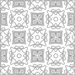 Vector geometric pattern. Repeating elements stylish background abstract ornament for wallpapers and backgrounds. Black and white pattern.