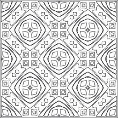 Vector geometric pattern. Repeating elements stylish background abstract ornament for wallpapers and backgrounds. Black and white pattern.