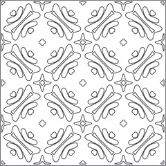Vector geometric pattern. Repeating elements stylish background abstract ornament for wallpapers and backgrounds. Black and white pattern.
