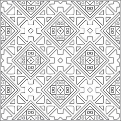 floral pattern background.Repeating geometric pattern from striped elements.  Black pattern. 