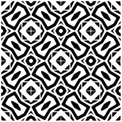 Seamless vector pattern in geometric ornamental style. Black  pattern.Design element for prints, backgrounds, template, web pages and textile pattern. Geometric art.