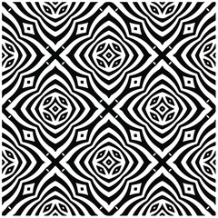 Seamless vector pattern in geometric ornamental style. Black  pattern.Design element for prints, backgrounds, template, web pages and textile pattern. Geometric art.