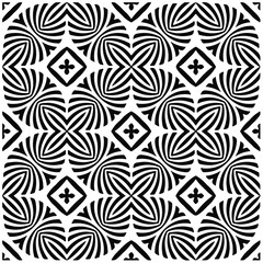 Seamless vector pattern in geometric ornamental style. Black  pattern.Design element for prints, backgrounds, template, web pages and textile pattern. Geometric art.
