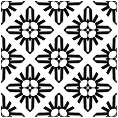 Seamless vector pattern in geometric ornamental style. Black  pattern.Design element for prints, backgrounds, template, web pages and textile pattern. Geometric art.