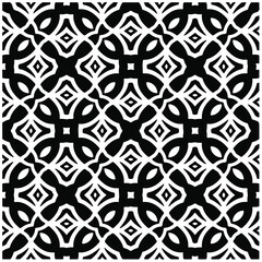 Seamless vector pattern in geometric ornamental style. Black  pattern.Design element for prints, backgrounds, template, web pages and textile pattern. Geometric art.