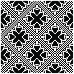 Seamless vector pattern in geometric ornamental style. Black  pattern.Design element for prints, backgrounds, template, web pages and textile pattern. Geometric art.