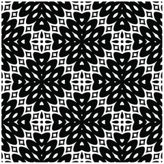 Seamless vector pattern in geometric ornamental style. Black  pattern.Design element for prints, backgrounds, template, web pages and textile pattern. Geometric art.