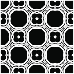 Seamless vector pattern in geometric ornamental style. Black  pattern.Design element for prints, backgrounds, template, web pages and textile pattern. Geometric art.