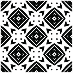 Seamless vector pattern in geometric ornamental style. Black  pattern.Design element for prints, backgrounds, template, web pages and textile pattern. Geometric art.