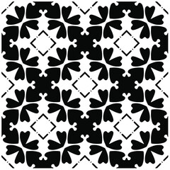 Seamless vector pattern in geometric ornamental style. Black  pattern.Design element for prints, backgrounds, template, web pages and textile pattern. Geometric art.