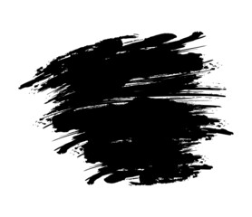 黒色のインクの筆跡の素材
