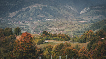 Fototapeta na wymiar The Jiu Valley in Romania