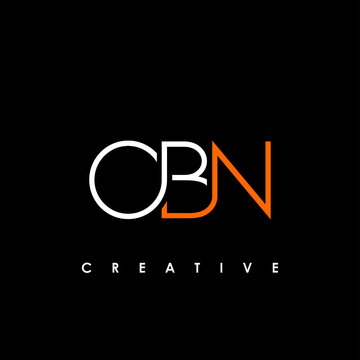 OBN Letter Initial Logo Design Template Vector Illustration