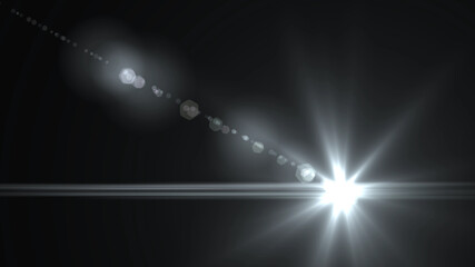 black background with bright rays. cosmic rays background. bright Star. 3d rendering
