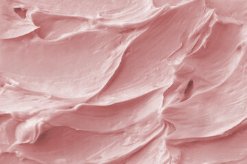 Pink frosting texture background close-up - obrazy, fototapety, plakaty