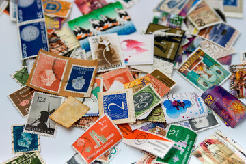 Fototapeta na wymiar Dutch postage stamps
