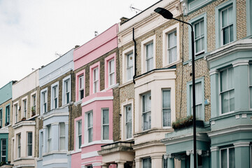 Fototapeta na wymiar Colorful Bywater street in London