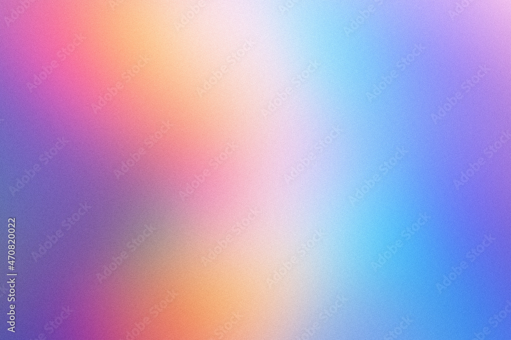 Aufkleber Abstract pastel holographic blurred grainy gradient background texture. Colorful digital grain soft noise effect pattern. Lo-fi multicolor vintage retro design.