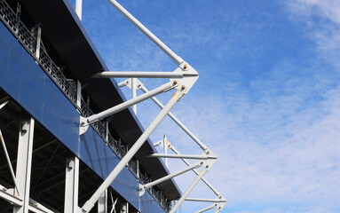 Steel structure pin connection detail.	