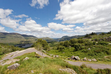Obraz premium Wild Atlantic Way, West Ireland, Killarney National Park, Around the Iveragh Peninsula in the southwest of Ireland