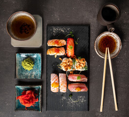 tasty sushi on the table