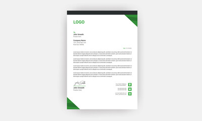 Business style letterhead template design