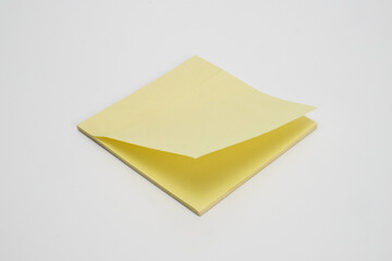 Close up of post-it note isolated with white background. Sticky notes vector.
